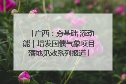 广西：夯基础 添动能｜增发国债气象项目落地见效系列报道