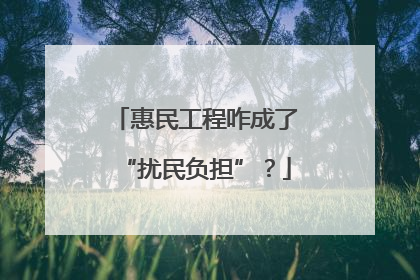 惠民工程咋成了“扰民负担”？