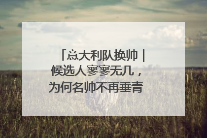 意大利队换帅｜候选人寥寥无几，为何名帅不再垂青“蓝衣军团”？