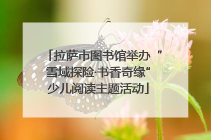 拉萨市图书馆举办“雪域探险·书香奇缘”少儿阅读主题活动