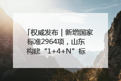 权威发布｜新增国家标准2964项，山东构建“1+4+N”标准化创新发展新格局