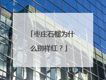 枣庄石榴为什么别样红？