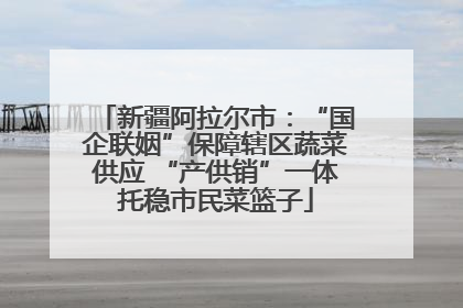 新疆阿拉尔市：“国企联姻”保障辖区蔬菜供应 “产供销”一体托稳市民菜篮子