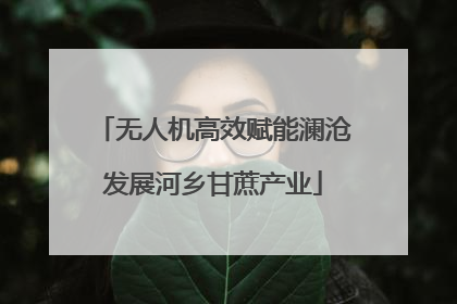 无人机高效赋能澜沧发展河乡甘蔗产业