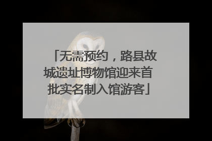 无需预约，路县故城遗址博物馆迎来首批实名制入馆游客