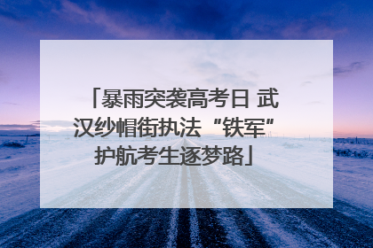 暴雨突袭高考日 武汉纱帽街执法“铁军”护航考生逐梦路