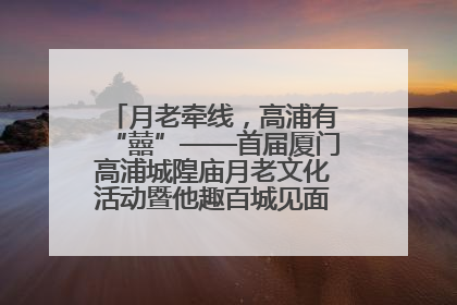 月老牵线，高浦有“囍”——首届厦门高浦城隍庙月老文化活动暨他趣百城见面会隆重举办