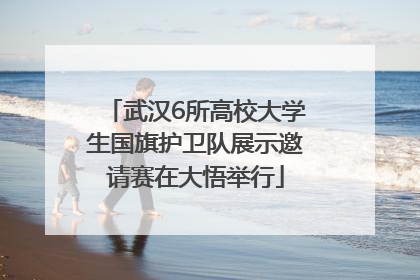 武汉6所高校大学生国旗护卫队展示邀请赛在大悟举行