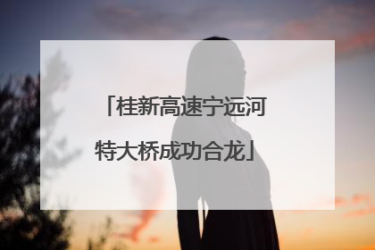 桂新高速宁远河特大桥成功合龙