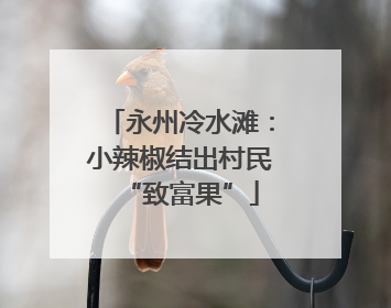 永州冷水滩：小辣椒结出村民“致富果”