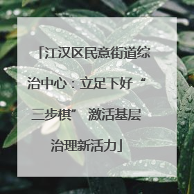 江汉区民意街道综治中心：立足下好“三步棋” 激活基层治理新活力