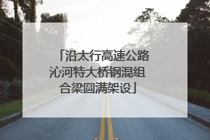 沿太行高速公路沁河特大桥钢混组合梁圆满架设
