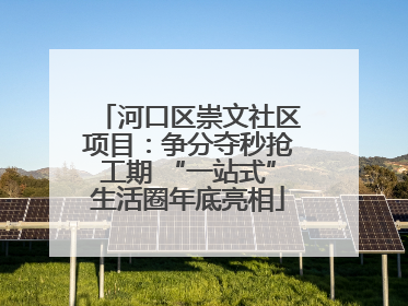 河口区崇文社区项目：争分夺秒抢工期 “一站式”生活圈年底亮相