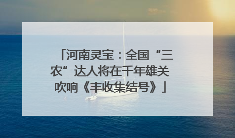 河南灵宝：全国“三农”达人将在千年雄关吹响《丰收集结号》