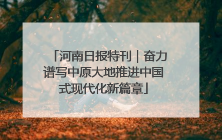 河南日报特刊｜奋力谱写中原大地推进中国式现代化新篇章
