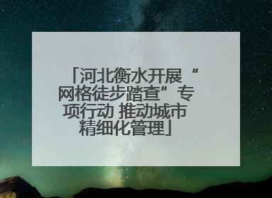 河北衡水开展“网格徒步踏查”专项行动 推动城市精细化管理