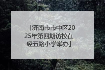 济南市市中区2025年第四期访校在经五路小学举办