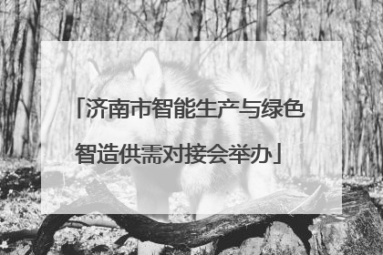 济南市智能生产与绿色智造供需对接会举办