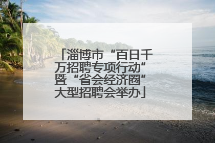淄博市“百日千万招聘专项行动”暨“省会经济圈”大型招聘会举办