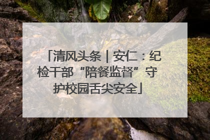 清风头条｜安仁：纪检干部“陪餐监督”守护校园舌尖安全