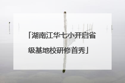 湖南江华七小开启省级基地校研修首秀