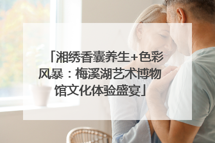 湘绣香囊养生+色彩风暴：梅溪湖艺术博物馆文化体验盛宴
