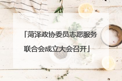菏泽政协委员志愿服务联合会成立大会召开