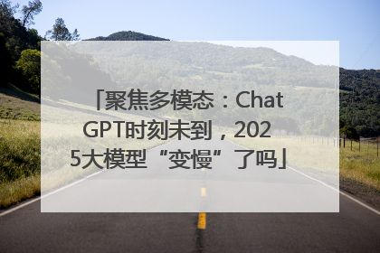 聚焦多模态：ChatGPT时刻未到，2025大模型“变慢”了吗