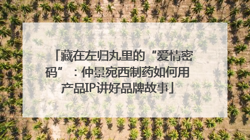 藏在左归丸里的“爱情密码”：仲景宛西制药如何用产品IP讲好品牌故事