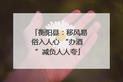 衡阳县：移风易俗入人心 “办酒”减负人人夸