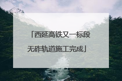 西延高铁又一标段无砟轨道施工完成