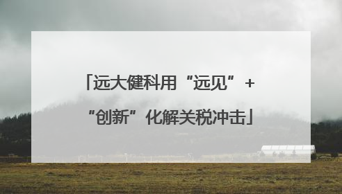 远大健科用“远见”+“创新”化解关税冲击