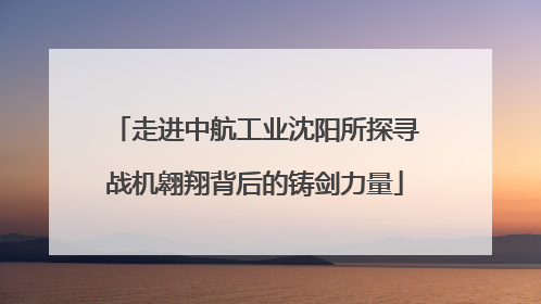 走进中航工业沈阳所探寻战机翱翔背后的铸剑力量