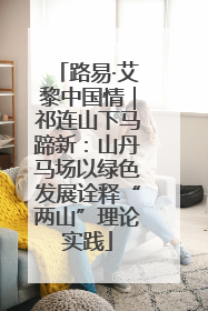 路易·艾黎中国情｜祁连山下马蹄新：山丹马场以绿色发展诠释“两山”理论实践