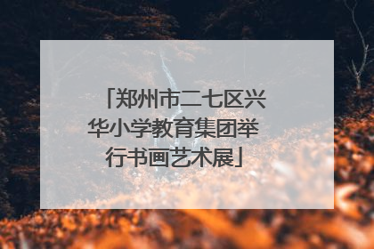 郑州市二七区兴华小学教育集团举行书画艺术展