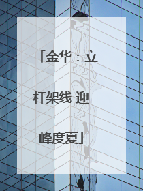 金华：立杆架线 迎峰度夏