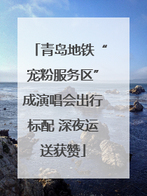 青岛地铁“宠粉服务区”成演唱会出行标配 深夜运送获赞