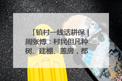 镇村一线话耕保｜周张博：村民但凡种树、建棚、盖房，都要向街道报批