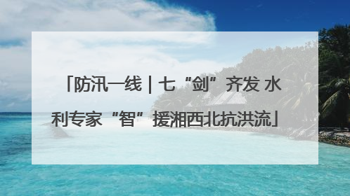 防汛一线｜七“剑”齐发 水利专家“智”援湘西北抗洪流