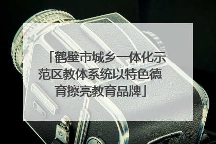鹤壁市城乡一体化示范区教体系统以特色德育擦亮教育品牌