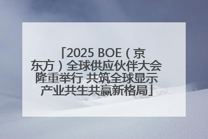 2025 BOE（京东方）全球供应伙伴大会隆重举行 共筑全球显示产业共生共赢新格局