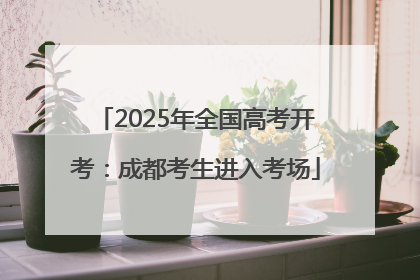 2025年全国高考开考：成都考生进入考场