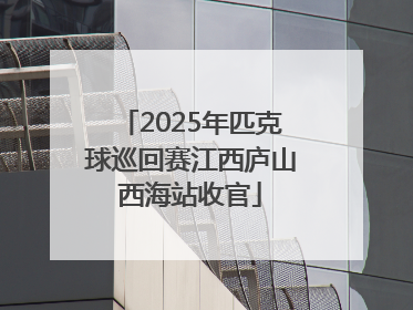 2025年匹克球巡回赛江西庐山西海站收官