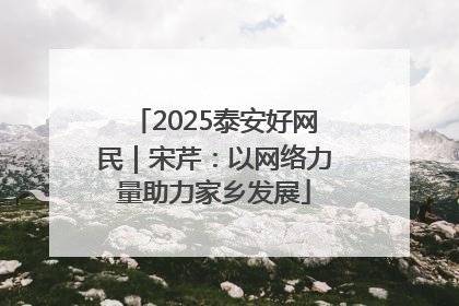 2025泰安好网民｜宋芹：以网络力量助力家乡发展