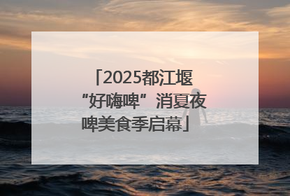 2025都江堰“好嗨啤”消夏夜啤美食季启幕