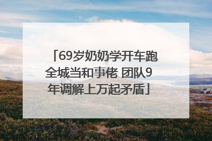 69岁奶奶学开车跑全城当和事佬 团队9年调解上万起矛盾