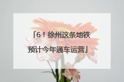6！徐州这条地铁预计今年通车运营