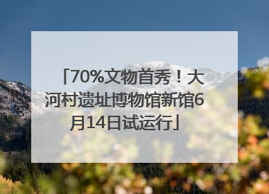 70%文物首秀！大河村遗址博物馆新馆6月14日试运行