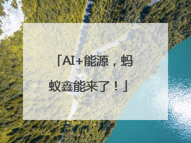 AI+能源，蚂蚁鑫能来了！